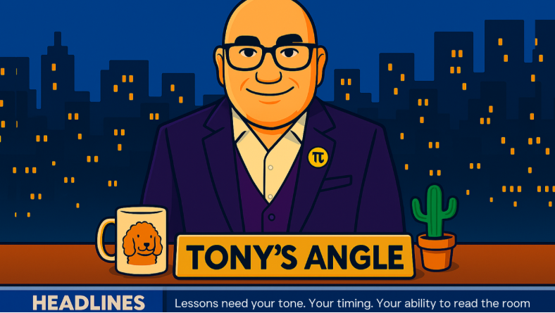 Tony’s Angle S01.E03 – Great Resources. Shame about the Lesson